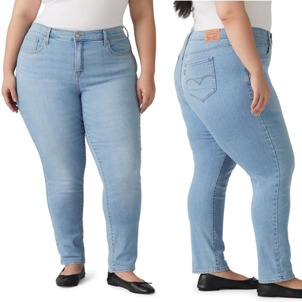 Women's Levi's 311 Shaping Skinny Jeans Size 18W Mid Rise Light Up and Away NWT